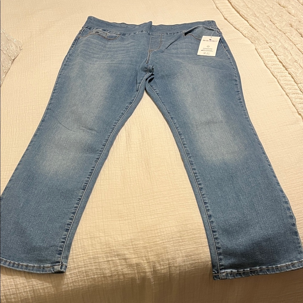 New With Tags Gloria Vanderbilt Light Blue Jeans Size 16 Short